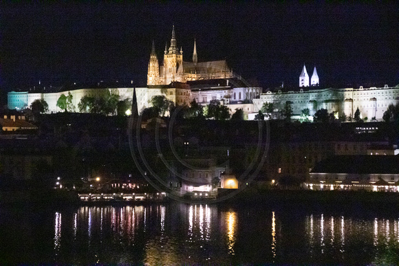 Prague, Castle f Charles Br, Night181-0609
