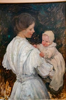 Melbourne, NGV, Mother and Child, E Phillips Fox V191-1610