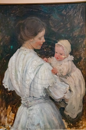 Melbourne, NGV, Mother and Child, E Phillips Fox V191-1610