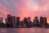 Boston, Skyline f Harbor, Sunset191-2959