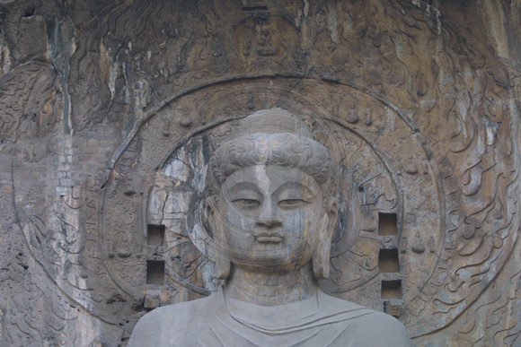 Longmen Caves, Buddha020414-8121