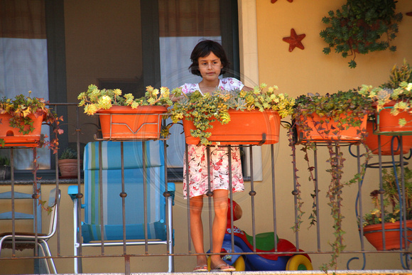Santa Maria Navarrese, Girl on Balcony1028581a