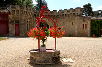 St Emilion, Tour de Pressac Chateau, Flowers1037159
