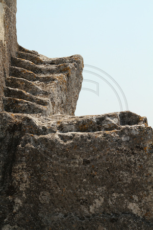 Les Baux, Rock Formations, Ruins, Steps V1033061
