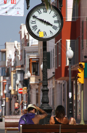 Menorca, Ciutadella, Clock V1033573a