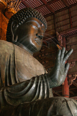 Nara, Todaiji Temple, Daibutsuden, Buddha V0616493