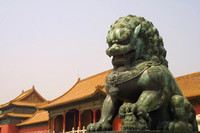 Beijing, Forbidden City, Lion020419-8834