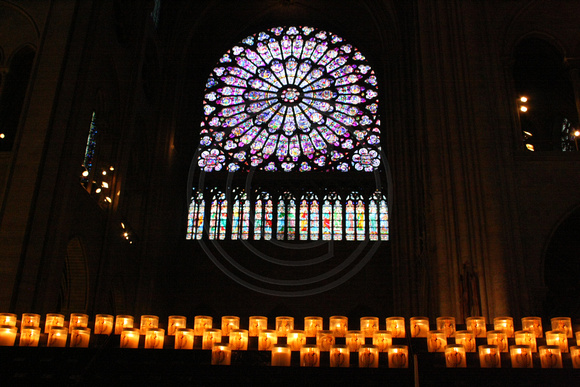 Paris, Notre Dame Cathedral, Rose Window0940201