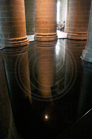 Mont St Michel, Monastery, Int, Cistern V1038048a