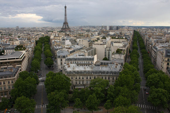 Paris, Arc de Triomphe, View, Eiffel Tower0940665