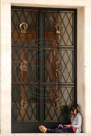 Coimbra, University, Window V1035628a