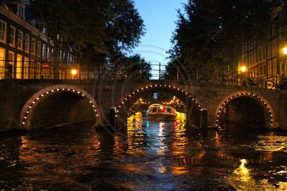 Amsterdam, Canal, Bridge, Night1053067a