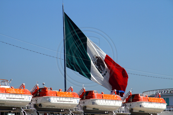 Ensenada, Mexican Flag1115422a