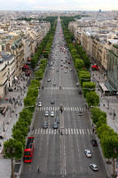 Paris, Arc de Triomphe, View, Champs Elysees V0940658