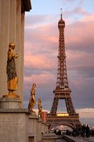 Paris, Eiffel Tower, Evening V0940810