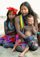 Darien, Embera, Family, V040120-8301a