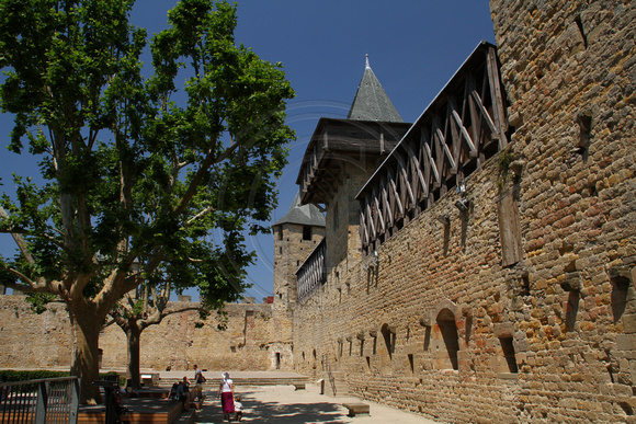 Carcassonne, Chateau, Courtyard1033366