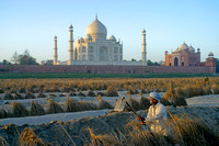 Taj Mahal, Fieldworker, Agra, India