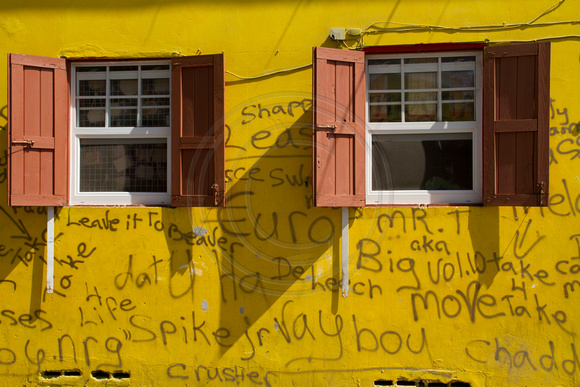Roseau, Yellow Wall, Grafitti120-4318