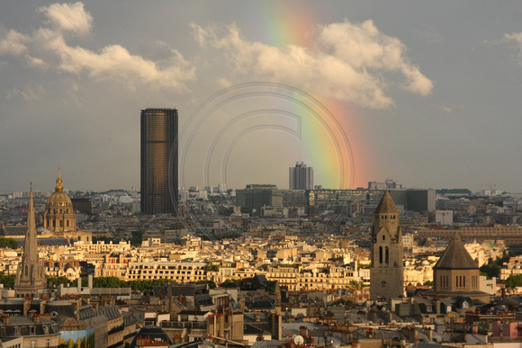Paris, Arc de Triomphe, View, Rainbow0940714