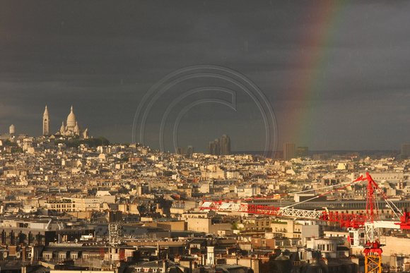 Paris, Arc de Triomphe, View, Rainbow0940752