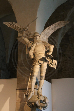 Mont St Michel, Monastery, Int, Statue V1038068