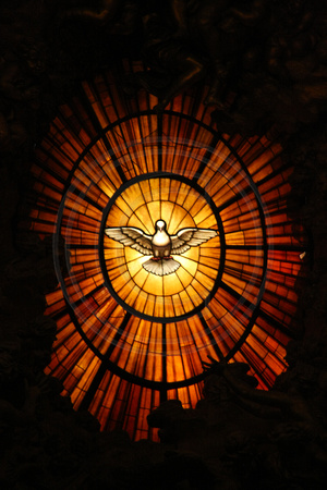 Vatican, St Peters Basilica, Dove Window V0946026