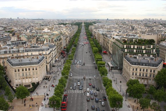 Paris, Arc de Triomphe, View, Champs Elysees0940662