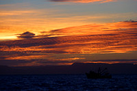 Baja Coast, Sunset, Boat118-1815