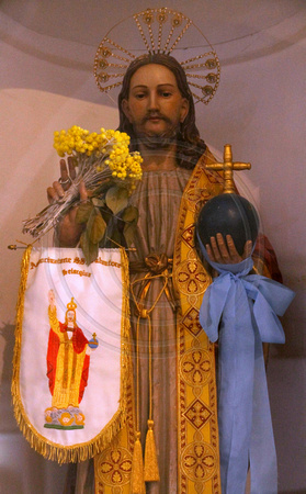 Tortoli, Sardinia, Church, Int, Statue V1028298b