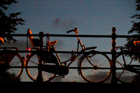 Amsterdam, Canal, Bikes, Night1053086a